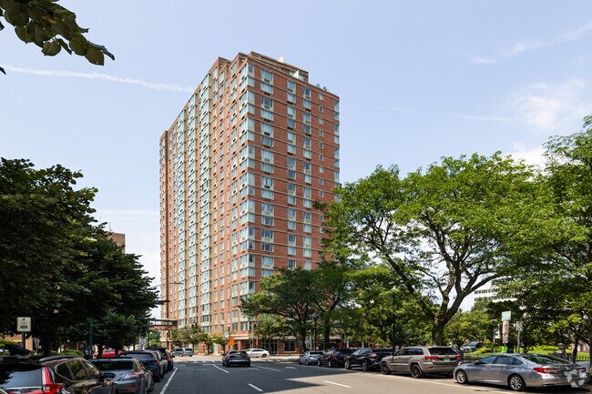 New Condo buildings are common in Downtown New Rochelle, New York.