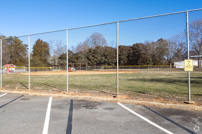 The athletic field at China Grove Middle School.