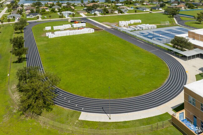 Diplomat Middle School in the Mariner Neighborhood has a field and track area for competition.