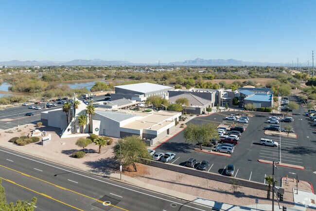 Christ Greenfield School is located next to the Riparian Preserve at Water Ranch in Gilbert.