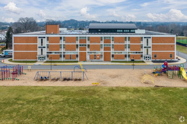 Recreation areas at Colonial Elementary School are perfect for kids to release some energy.