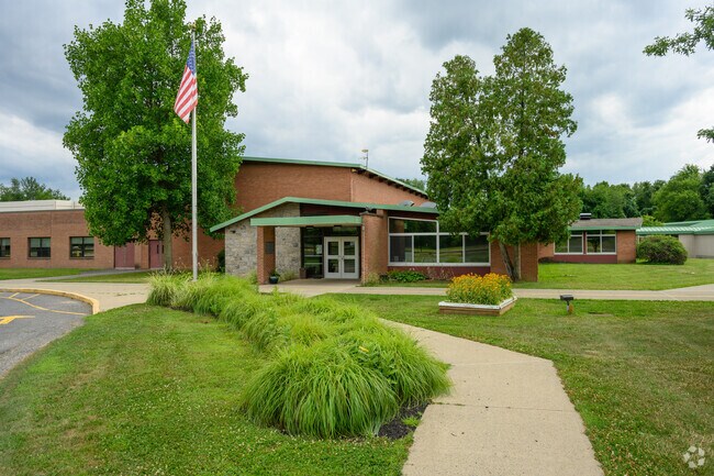 Kindergarten through fifth-grade students attend Marlboro Elementary School, rated B.