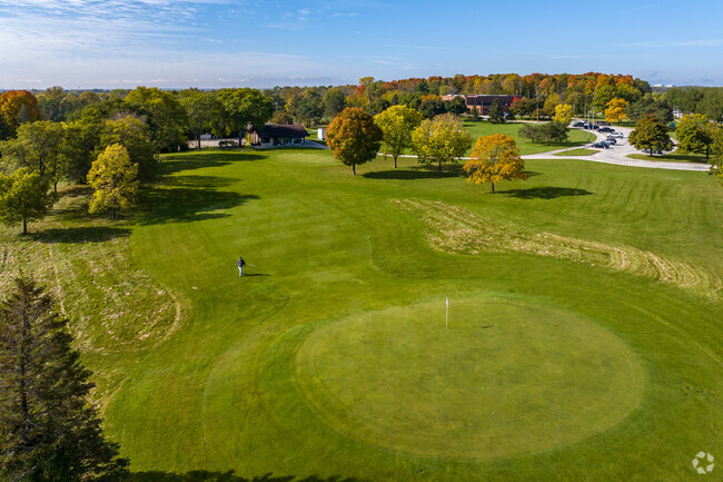 A golfer enjoying the course at Noyes Park in Menomonee River Hills.