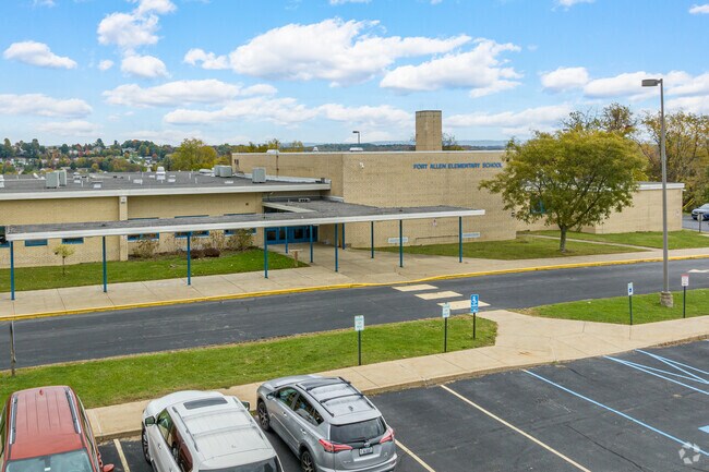 Fort Allen Elementary School is located within a couple blocks to the middle and high schools.