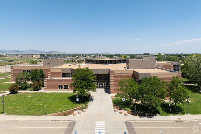 A view of the Altona Middle School buildings from the street.