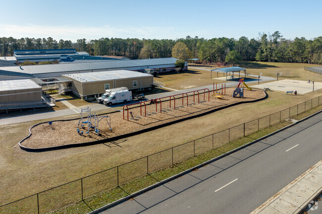 Aynor Elementary School has outdoor activity areas for students.