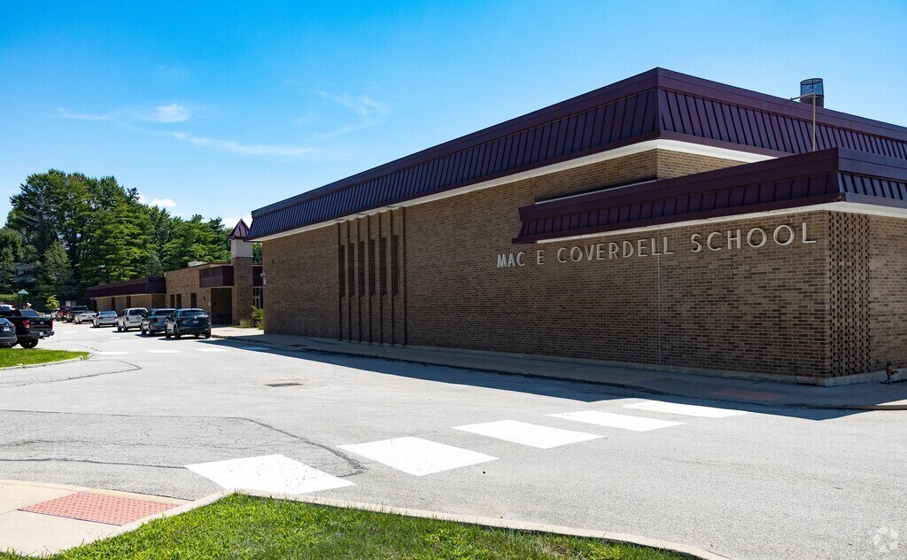 A wide shot for Coverdell Elementary School.