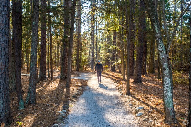 You can hike the 1 mile loop trail at Andrew Jackson State Park in Indian Land.