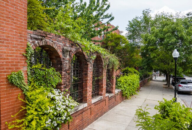 Residents enjoy the lush, landscaped homes in Butchers Hill.
