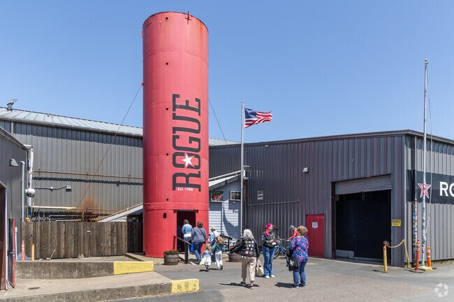 Rogue Brewery is a fixture in South Beach, with operations near the Yaquina Bay Bridge.