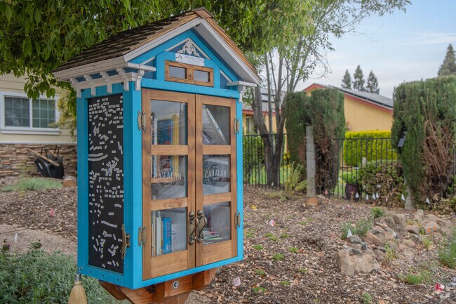 Multiple Little Free Library boxes in Canoas West let residents borrow and lend books.