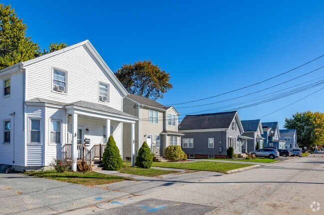 Two-story Craftsman homes line the streets of Knightsville