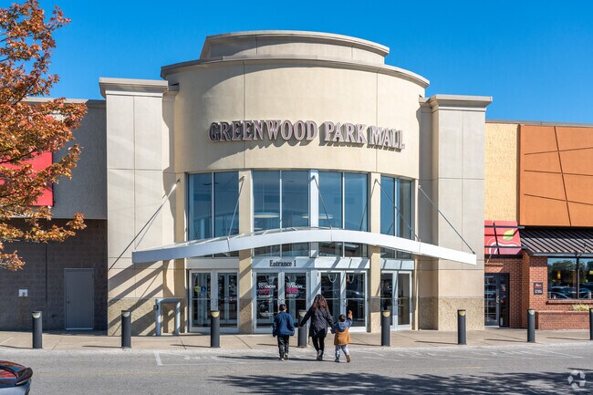 Greenwood Park Mall near Hill Valley has a wide variety of big box stores and boutiques.