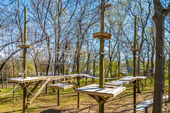 Gray's Woods residents can spend time at the Stowe Heights Challenge Course.