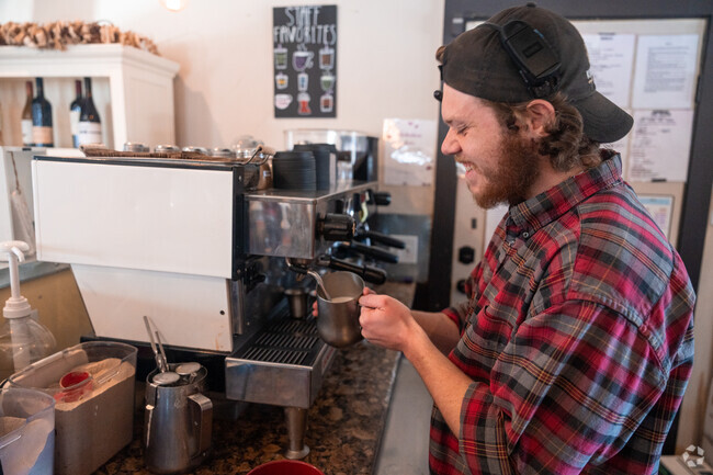 The friendly staff at Kunjani World Coffeehouse will happily make you a hot drink.