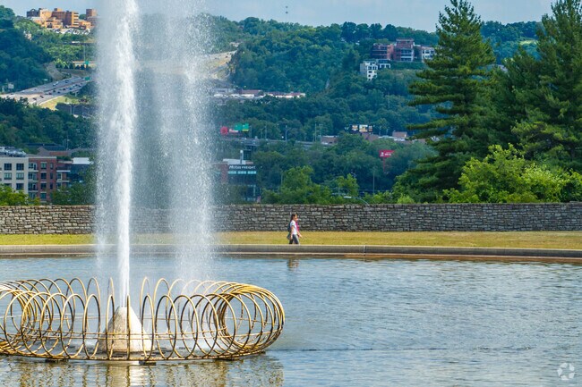 Enjoy a walk and take in the views at Eden Park in East Walnut Hills.