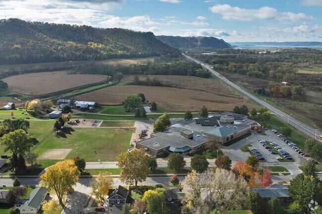 Southern Bluffs Elementary School has a large recess area.