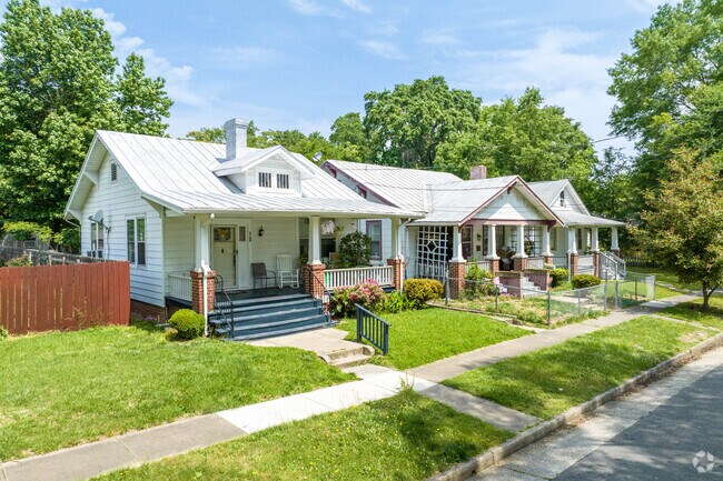 Craftsman-style bungalows are commonplace in the Broad Rock neighborhood.