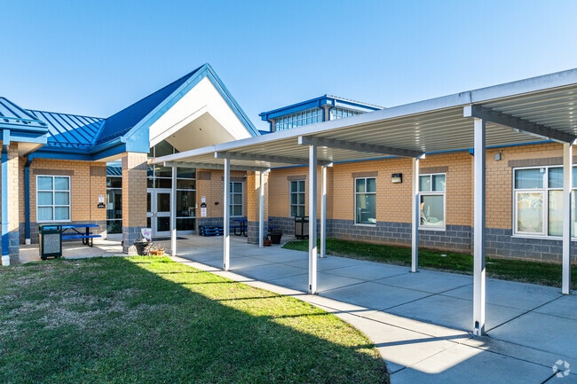 Southmont Elementary School welcomes visitors with a warm and inviting entrance.