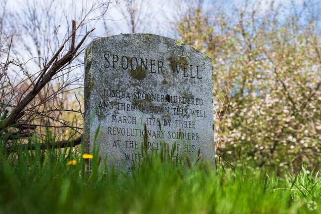 A lot of Brookfield's 1778 history remains such as Spooner Well.