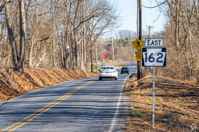 Route 162 in a major thoroughfare running through Newlin.