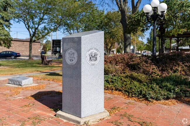 Veteran Memorial Park has plenty of places to sit and enjoy the day in Walbridge.
