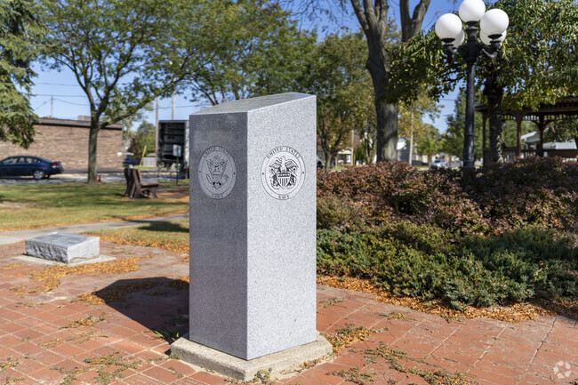Veteran Memorial Park has plenty of places to sit and enjoy the day in Walbridge.