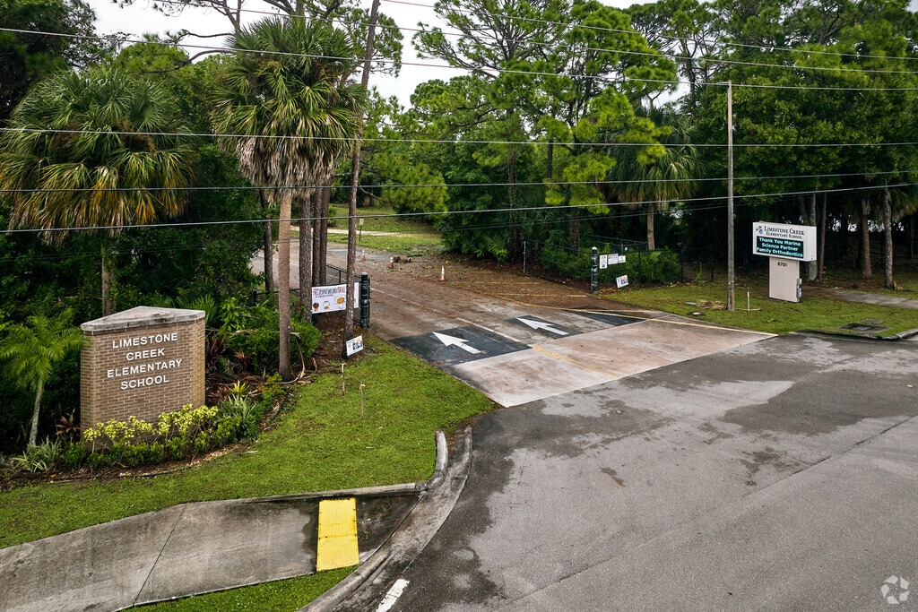 Limestone Creek Elementary School educates students from The Shores neighborhood.