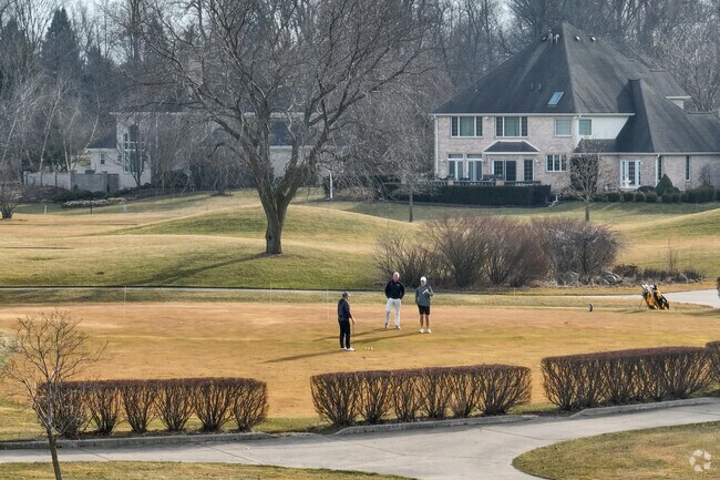 Golfers enjoy 27 holes at Sand Creek Country Club in Chestertoncourse.
