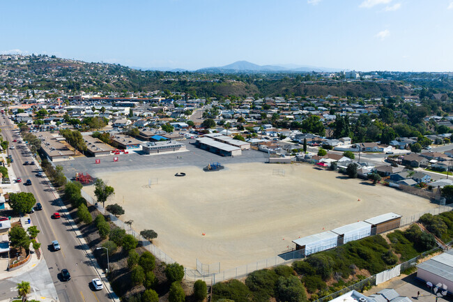 A view of the playing field at Foster Elementary School.