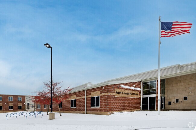 Robert H Jamison School brick school, a sturdy icon of learning, welcoming generations.