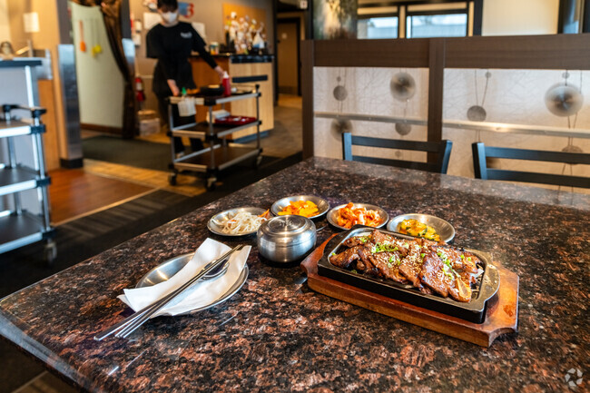 If you are craving Korean food in the Far West Neighborhood try Four Plus 3 Korean BBQ.
