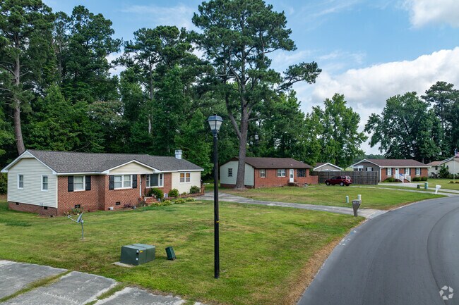 Pumpkin Center is dominated by classic ranch style homes.