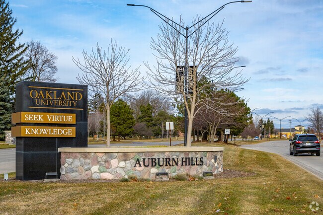 Auburn Hills is home to Oakland University in the City of Auburn Hills.