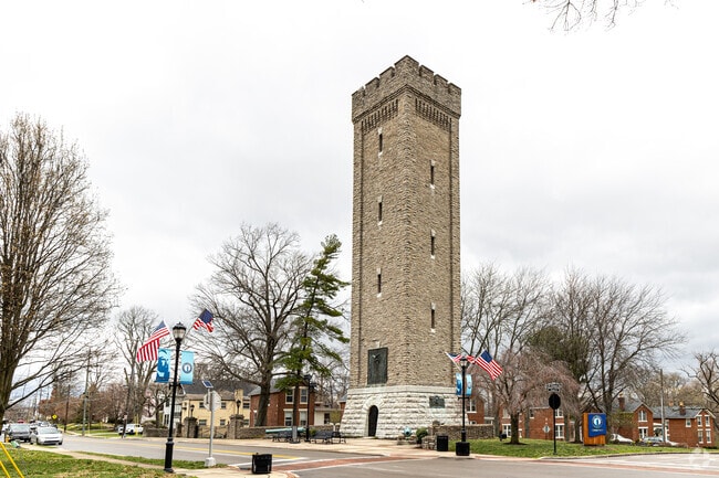 Fort Thomas Water Tower, a Northern Kentucky landmark, was built on the Fort Thomas reservation.
