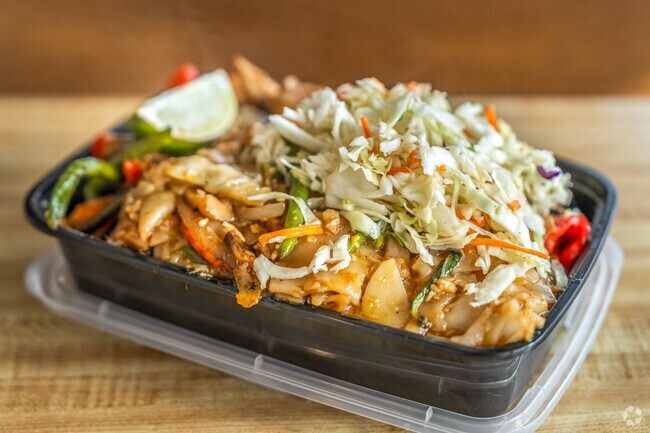 Buddha Bruddah near Northshore Summit serves Hawaiian and Asian fusion comfort food.