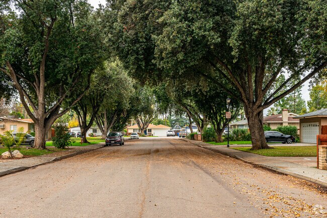 Grand neighborhood offers many tree-lined streets.