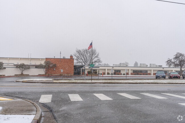 Summit School is located off of a main arterial road.