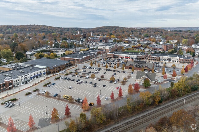 Downtown Westborough has many amenities and is easy to access by commuter rail.