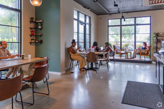 Locals enjoy the cozy ambiance at Common Grounds in Prospect Heights.