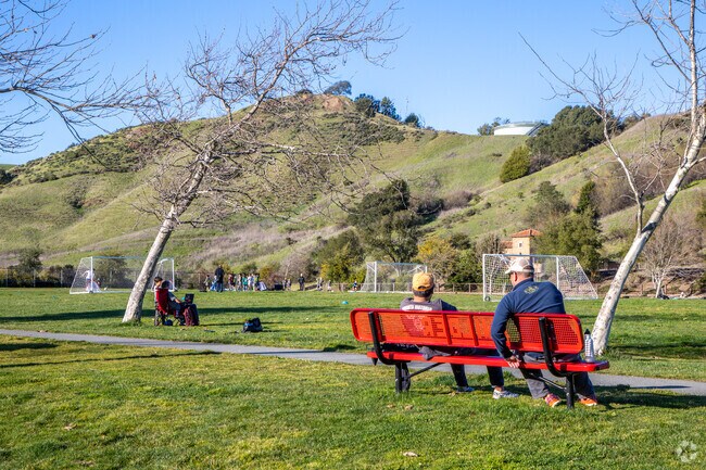 Parents are checking their kids playing soccer at Wilder Fields and Park.