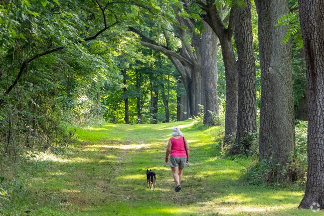 Lancaster County Central Park in Bridgeport has miles of hiking trails through scenic forests.