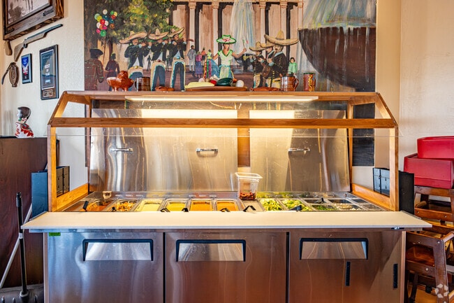 The salsa bar is a favorite at Tacos Los Altos in Flagstaff.