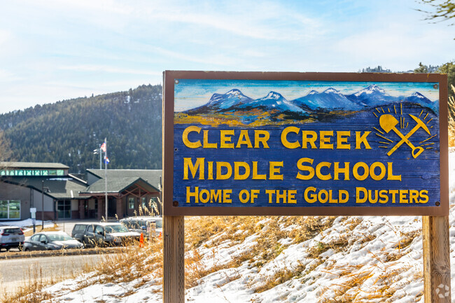 Clear Creek Middle School sits next to Clear Creek High School in Evergreen.
