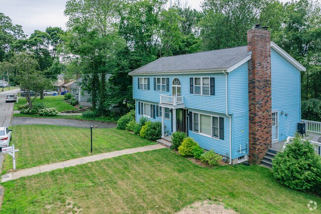 The residential streets of Park-Proctor are filled with colorful homes.