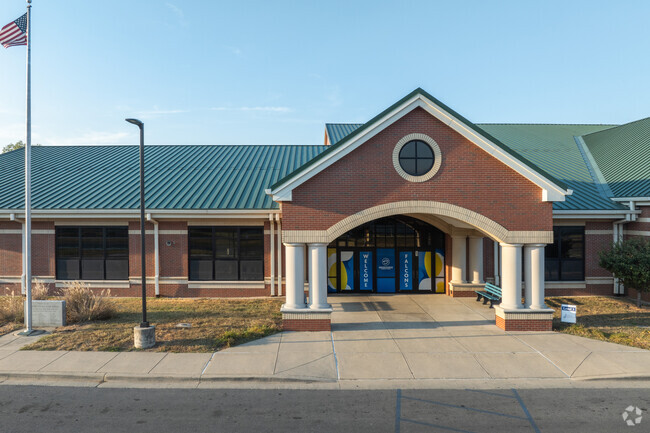 Students are eager to learn as soon as they enter Benjamin Franklin Elementary School.