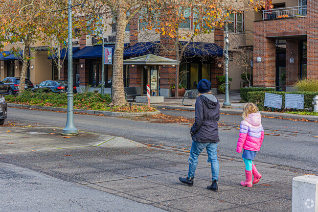 Downtown Mercer Island is very walkable.