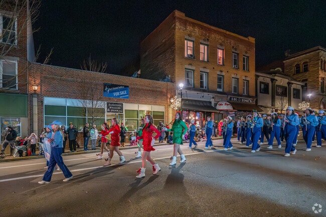 Several schools showed up to play for the crowd at the Morgantown Christmas Parade.