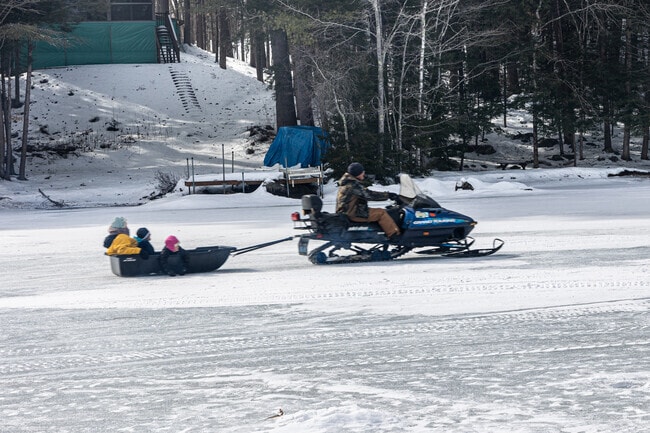 Winter fun, like snowmobiling, is widely popular in the Brownfield area.