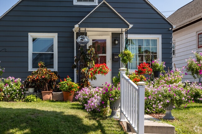 Front porch gardens are a beautiful addition to the homes of Morgandale.
